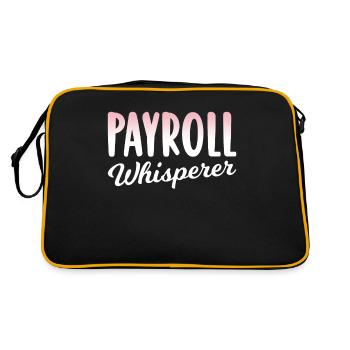 Payroll Whisperer Ressources humaines RH - Sac Retro - noir/or - Dos