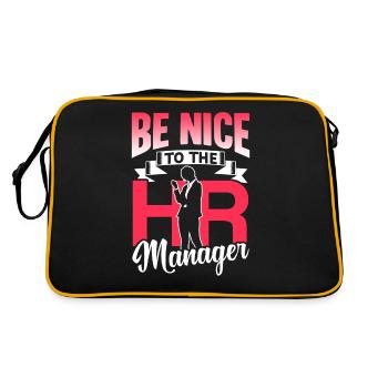 Soyez gentil avec le responsable RH RH - Sac Retro - noir/or - Dos