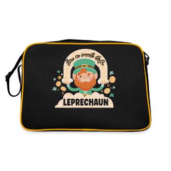 Je suis un vrai lutin irlandais irlandais - Sac Retro - noir/or - Dos