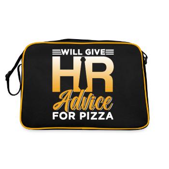 Personalwesen Pizza Ressources humaines Personaler RH - Sac Retro - noir/or - Dos