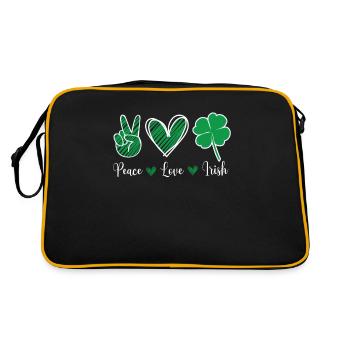 Peach Dear Irish St. Patrick’s Day Irlande Irlandais - Sac Retro - noir/or - Dos