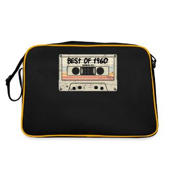 Best of 1960 - Retro Tasche - Schwarz/Gold - Hinten