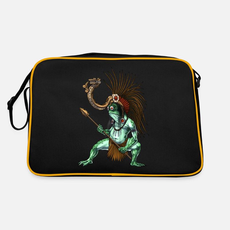 Dieu guerrier aztèque Cueyatl Sac Retro