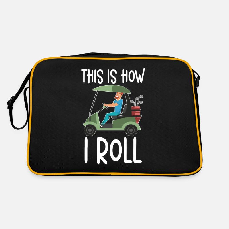 So Rolle Ich Golfspieler Golfspieler Retro Tasche