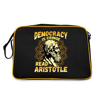 Conception de la mythologie grecque pour un philosophe grec - Sac Retro - noir/or - Dos