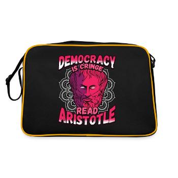 Conception de la mythologie grecque pour un philosophe grec - Sac Retro - noir/or - Dos