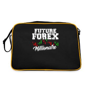 Future Forex Millionaire - bourse - Sac Retro - noir/or - Dos
