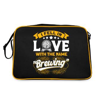 Je suis tombé amoureux du nom Brewing Brewer - Sac Retro - noir/or - Dos