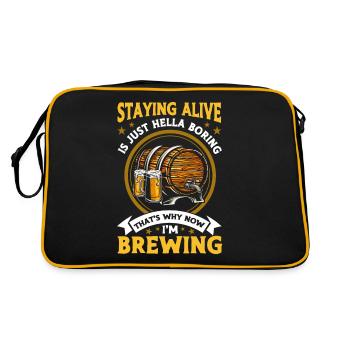 That's why I brew brewers now - Retro Bag - black/gold - Back