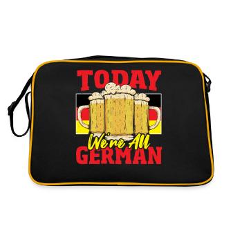 Aujourd’hui, nous sommes tous le festival de la bière allemande - Sac Retro - noir/or - Dos