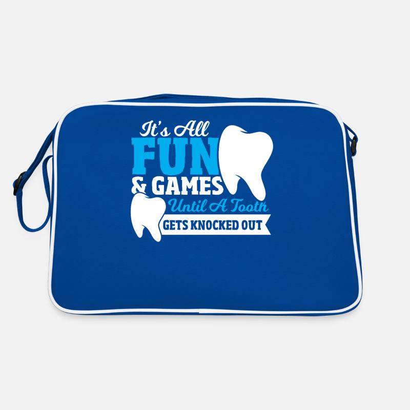 It’s All Fun & Games Until a Tooth Gets Knocked Retro Tasche