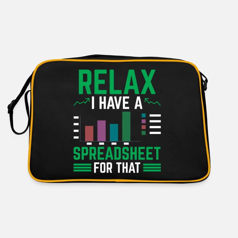 Ich Habe Ein Spreadsheet Dafür Buchhalter Tabelle Retro Tasche