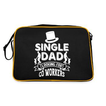 Père célibataire Addiction Fellow Papa Parent célibataire - Sac Retro - noir/or - Dos