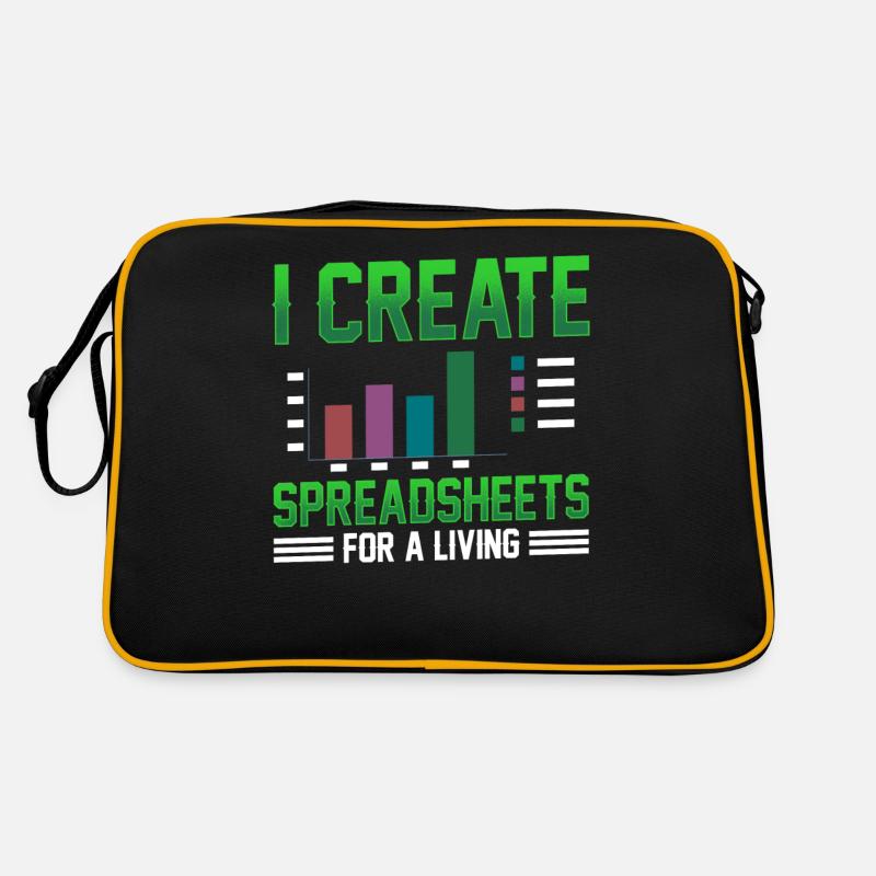I Create Professional Spreadsheets Spreadsheets Retro Bag