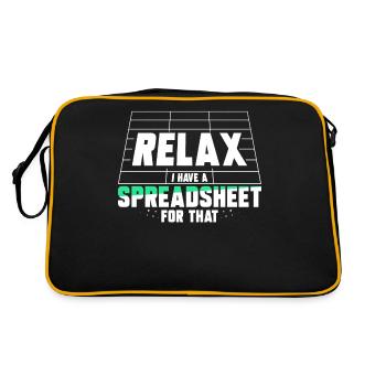 Relax I have a spreadsheet for this - Retro Bag - black/gold - Back