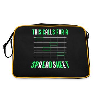 This Requires A Spreadsheet Accountant Table - Retro Bag - black/gold - Back