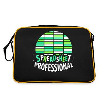 Spreadsheet Professional Accountant Table Work - Retro Bag - black/gold - Back