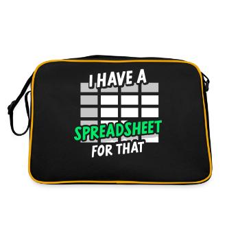 I have a spreadsheet for accountant table - Retro Bag - black/gold - Back