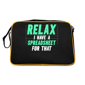 Relax I have a spreadsheet for this - Retro Bag - black/gold - Back