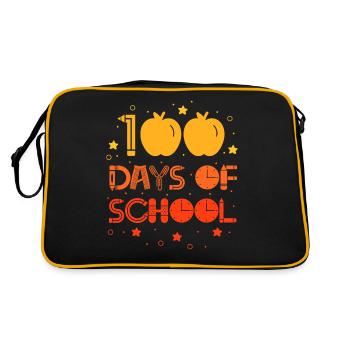 100 jours d’école Dictons Équipe Sweet Funny - Sac Retro - noir/or - Dos