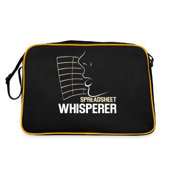 Spreadsheet Colleague Accountant Work Table - Retro Bag - black/gold - Back