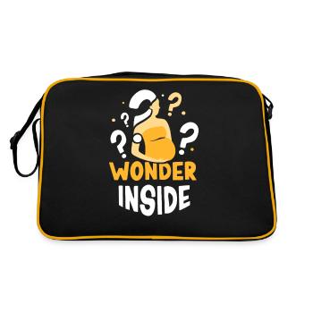 Miracle Inside Sweet Pregnant Baby Inside - Retro Bag - black/gold - Back