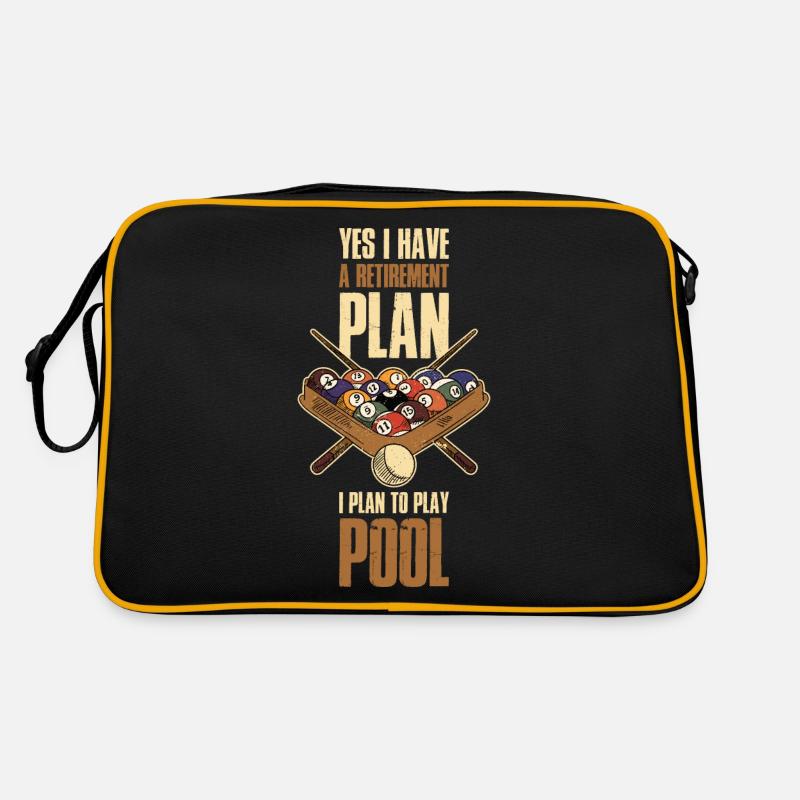 Pool Retirement Billard Geschenk Retro Tasche