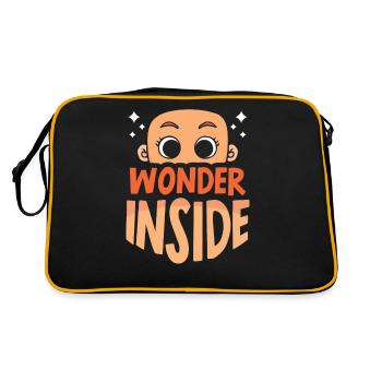 Miracle Inside Pregnant Sweet Baby Inside - Retro Bag - black/gold - Back