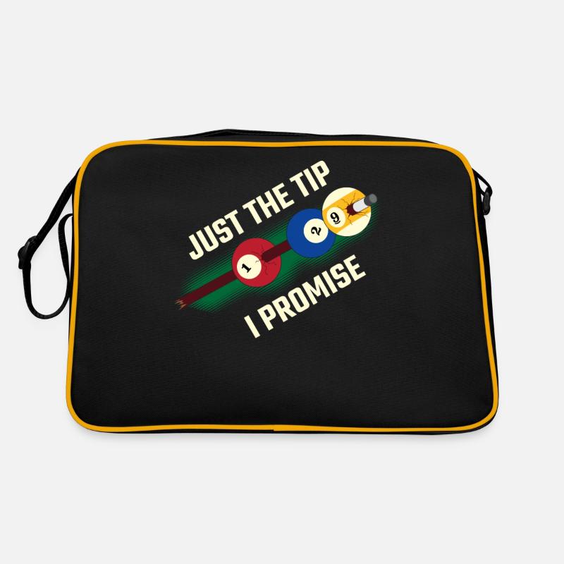 Just The Tip I Promise Billard Geschenk Retro Tasche