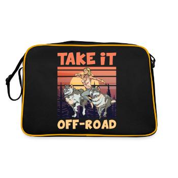Take it OFF-ROAD Trailrunning Wolfpack - Retro Bag - black/gold - Back