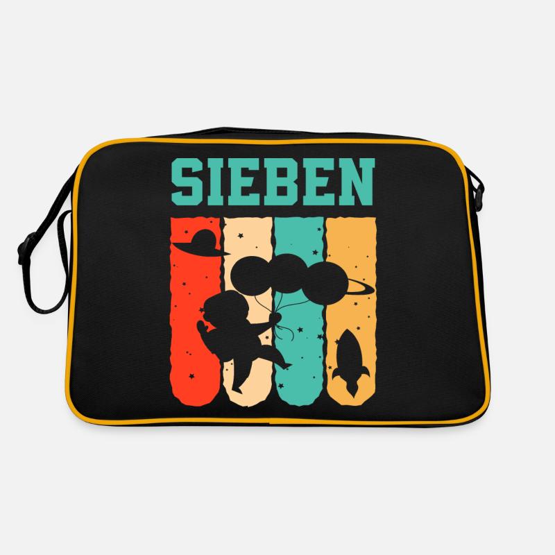 Astronaut 7th Birthday Space Boy Gift Retro Bag