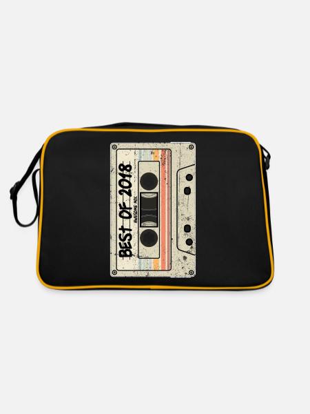 Best of 2018 Cassette Retro Tape - Retro Bag - black/gold - Back