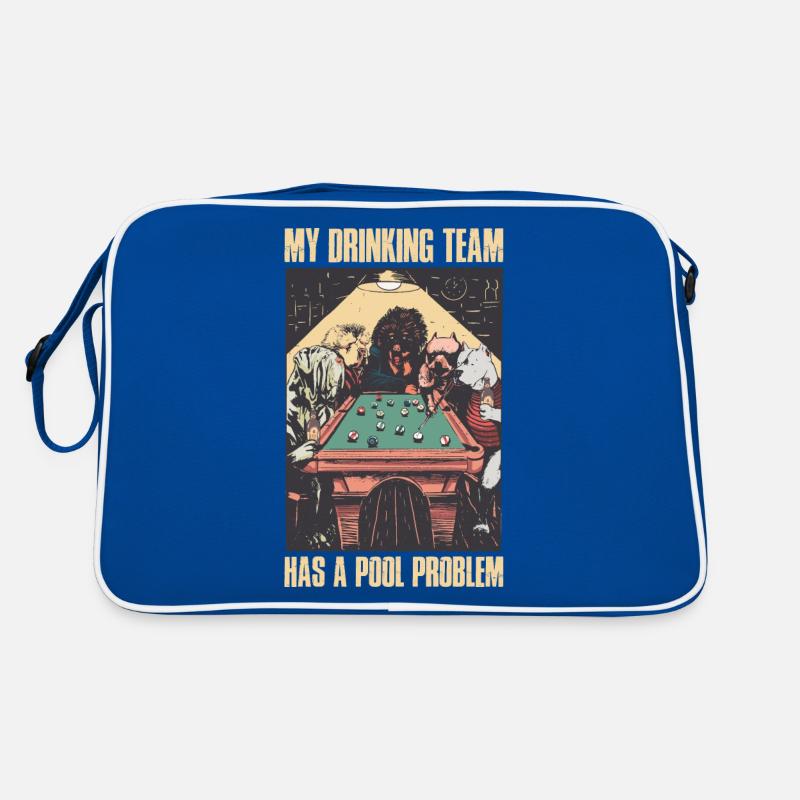 Problème de piscine Cadeau de billard Sac Retro