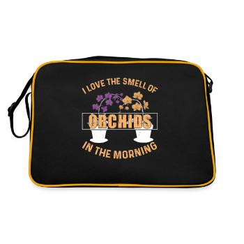 J'adore l'odeur de l'humour drôle d'orchidée pour - Sac Retro - noir/or - Dos