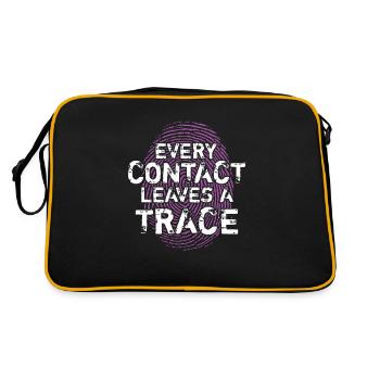 Every Contact Leaves A Trace For Forensic - Retro Bag - black/gold - Back