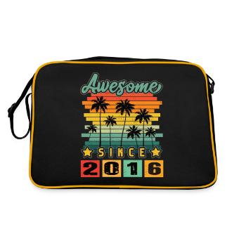 Awesome Since 2016 - Retro Bag - black/gold - Back