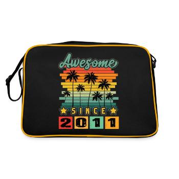Awesome Since 2011 - Retro Bag - black/gold - Back