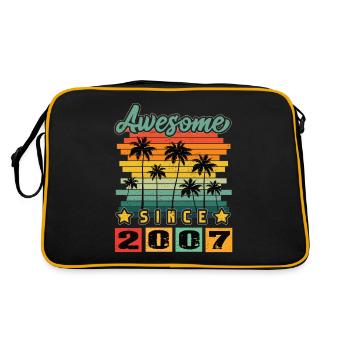 Awesome Since 2007 - Retro Bag - black/gold - Back