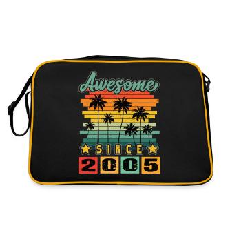 Awesome Since 2005 - Retro Bag - black/gold - Back