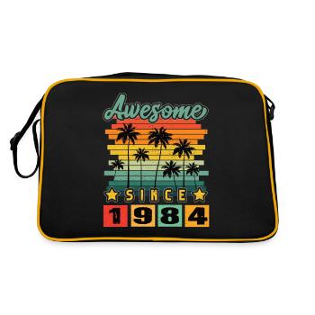 Awesome Since 1984 - Retro Bag - black/gold - Back