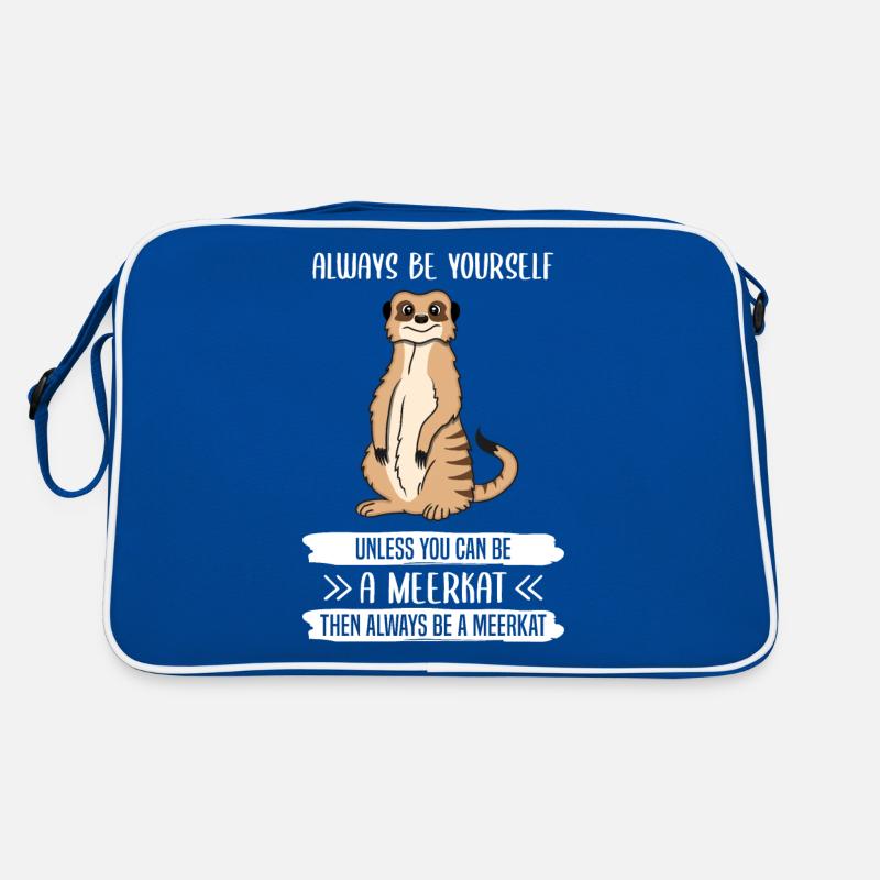 Meerkats Always Be You Yourself Saying Gift Retro Bag