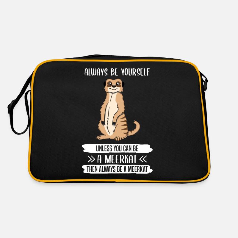 Suricates Soyez toujours vous-même en disant cadeau Sac Retro
