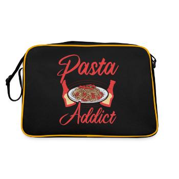 Italien Food Pasta Addict - Sac Retro - noir/or - Dos