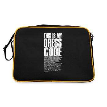 This is my dress code - software developer - Retro Bag - black/gold - Back