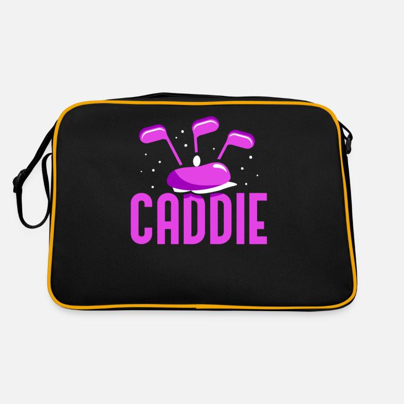 Caddie Golfen Golf Beruf Golfer Retro Tasche