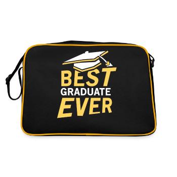 Best Graduate of All Time Graduated Graduates - Retro Bag - black/gold - Back