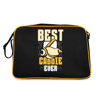 Meilleur caddie de golf golf golfeur golf golfer golf - Sac Retro - noir/or - Dos