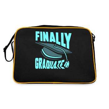 Finally Graduated Graduate Graduate - Retro Bag - black/gold - Back