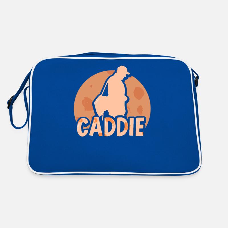 Caddie Beruf Golf Golfer Golfen Retro Tasche