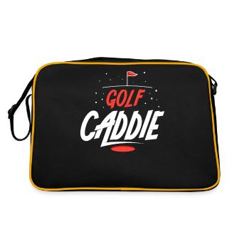Golf Caddie Profession Golfeur Golf - Sac Retro - noir/or - Dos